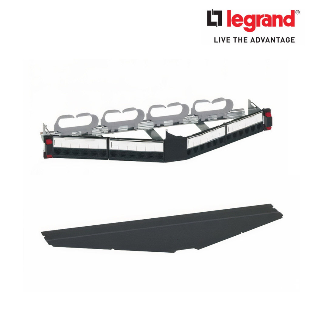 Legrand 24 Port Angled Patch Panel With Cover