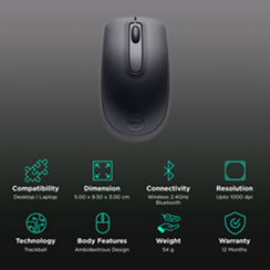 Dell WM118 Wireless Optical Mouse