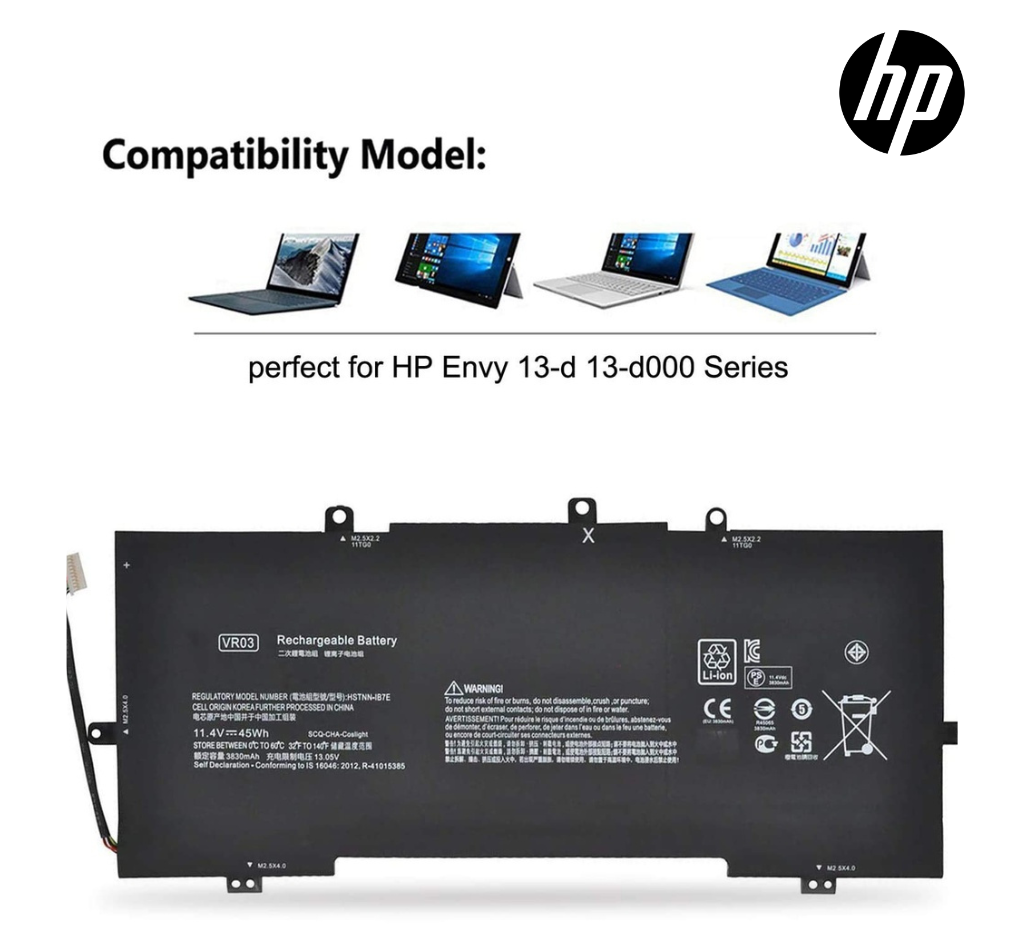 HP Envy 13-D Series Battery (VR03XL)