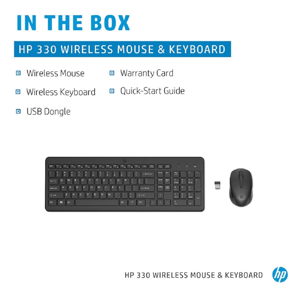 HP Wireless Keyboard and Mouse Combo 330