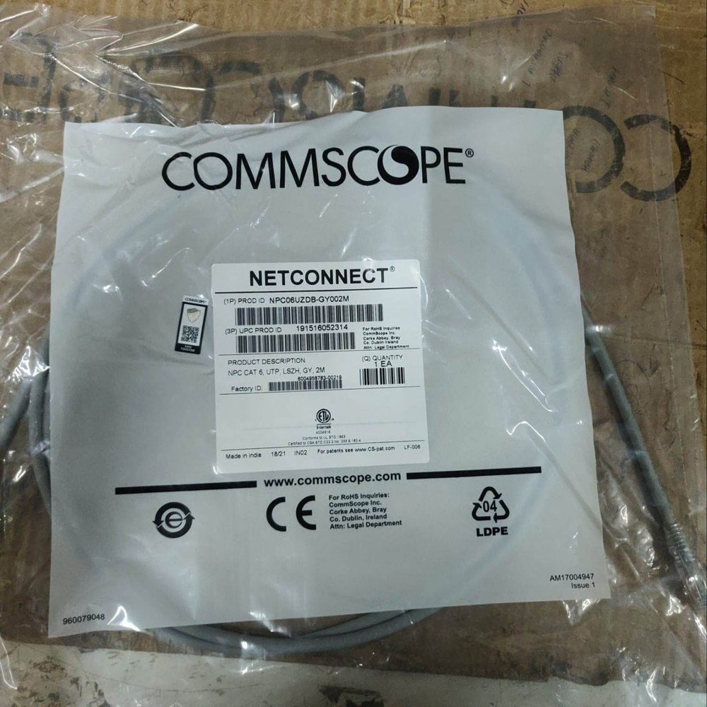 Commscope NPC06UZDB-GY002M Twisted Pair Patch Cords