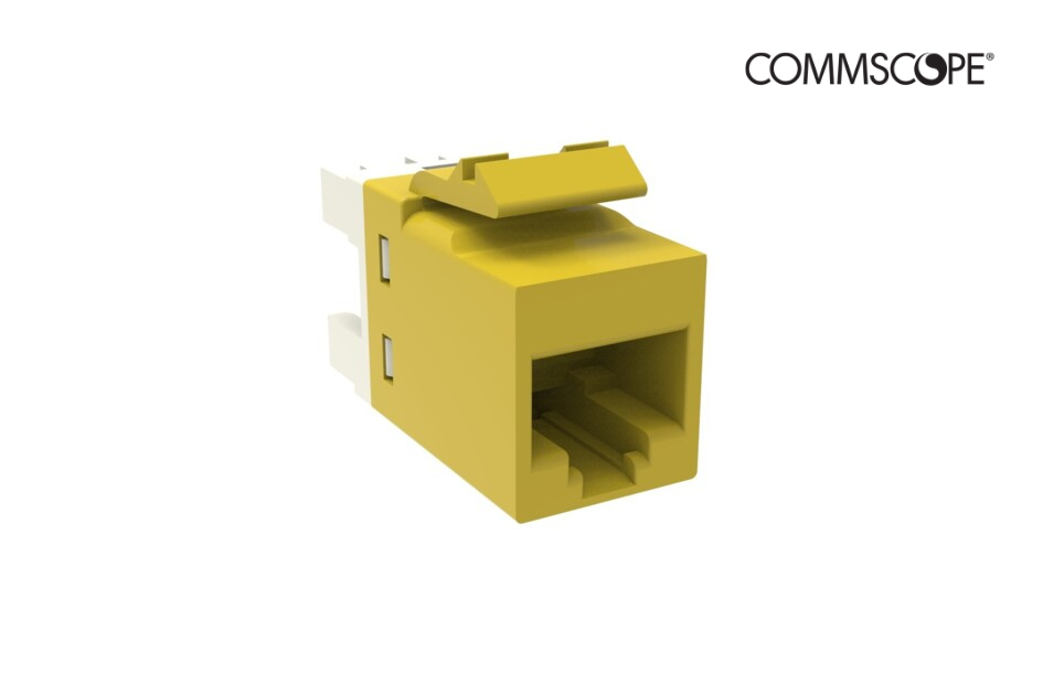 SL-Series Modular Jack, RJ45, Cat6 Unshielded, Yellow(Pack of 10)