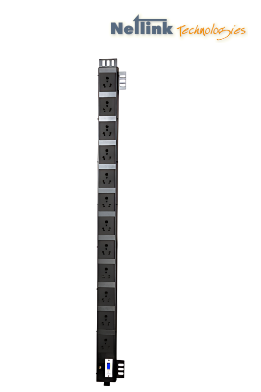 Netlink 12 Socket RC0767 5/15A Indian Round-Pin PDU